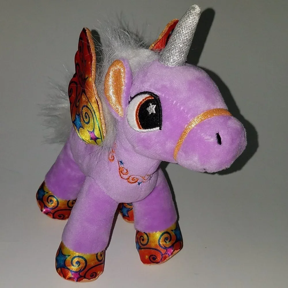 Magical Unicorn Pony Pegasus Purple Horse Horn Wings Plush Kipp Brothers 2017